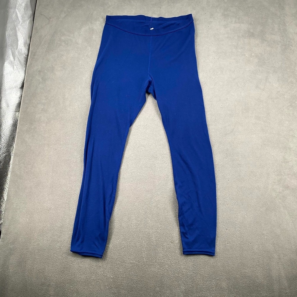 Patagonia Capilene Base Layer Bottoms Womens Large Blue Slim Fit Skinny Leg Yoga